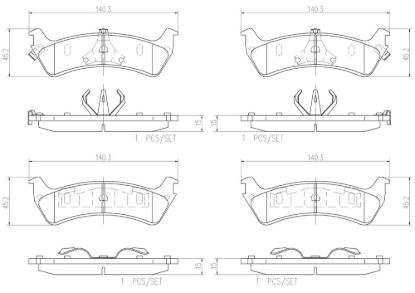 BREMBO DISC BRAKE PAD SET - P24042N