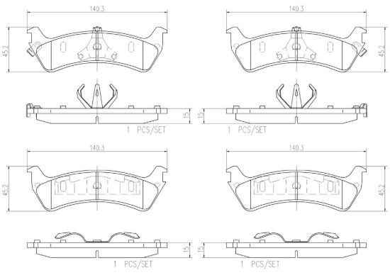 BREMBO DISC BRAKE PAD SET - P24042N