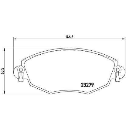 BREMBO DISC BRAKE PAD SET - P24060