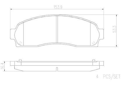 BREMBO DISC BRAKE PAD SET - P24081N