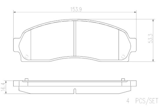 BREMBO DISC BRAKE PAD SET - P24081N