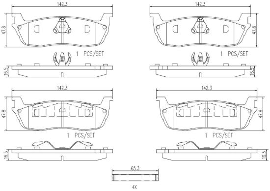 BREMBO DISC BRAKE PAD SET - P24083N
