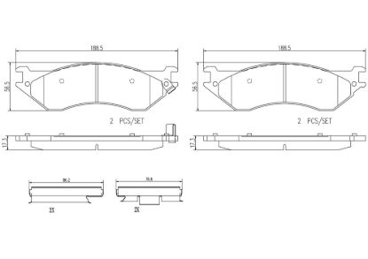 BREMBO DISC BRAKE PAD SET - P24103N