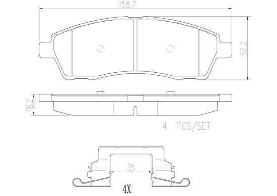 BREMBO DISC BRAKE PAD SET - P24107N