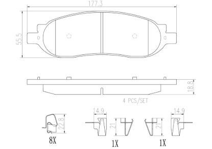 BREMBO DISC BRAKE PAD SET - P24118N