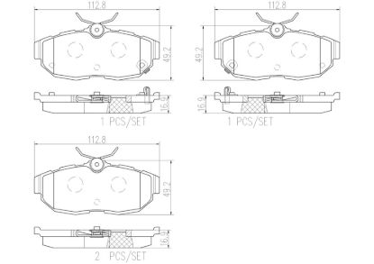 BREMBO DISC BRAKE PAD SET - P24170N
