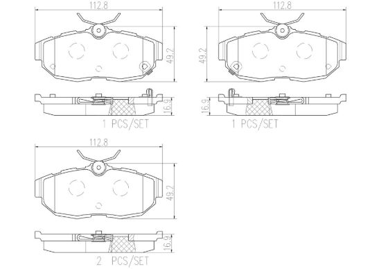 BREMBO DISC BRAKE PAD SET - P24170N