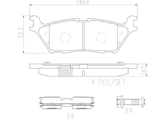 BREMBO BRAKE PAD - P24200
