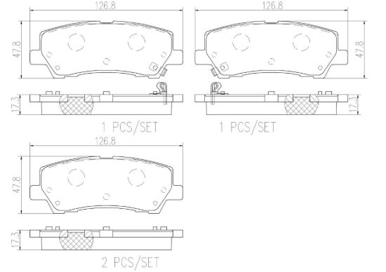 BREMBO DISC BRAKE PAD SET - P24205N