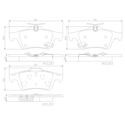 BREMBO DISC BRAKE PAD SET - P24216N