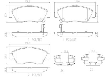 BREMBO DISC BRAKE PAD SET - P28023N