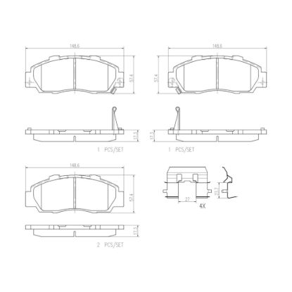 BREMBO DISC BRAKE PAD SET - P28026N