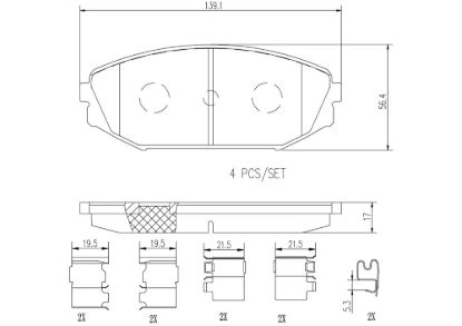 BREMBO DISC BRAKE PAD SET - P28049N