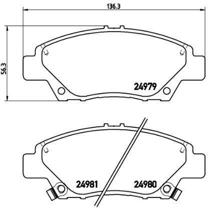 BREMBO BRAKE PAD - P28050X