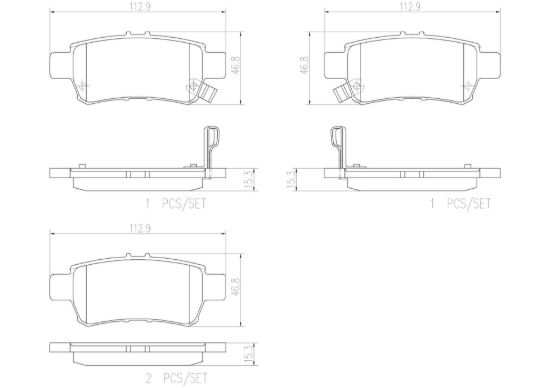 BREMBO DISC BRAKE PAD SET - P28062N