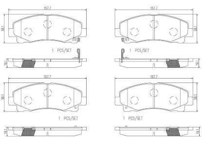 BREMBO DISC BRAKE PAD SET - P28073N