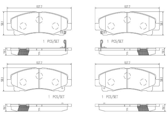 BREMBO DISC BRAKE PAD SET - P28073N