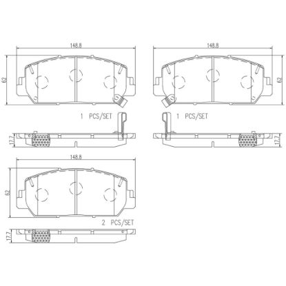 BREMBO DISC BRAKE PAD SET - P28084N