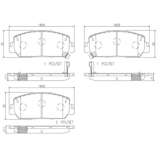 BREMBO DISC BRAKE PAD SET - P28084N