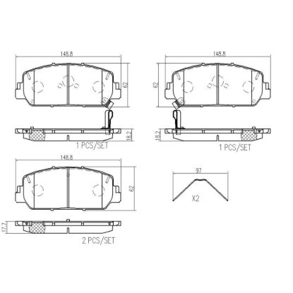 BREMBO DISC BRAKE PAD SET - P28096N