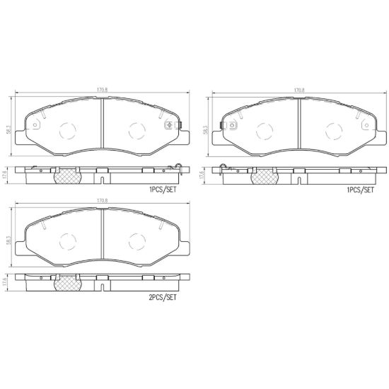 BREMBO DISC BRAKE PAD SET - P28102N