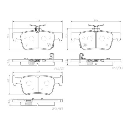 BREMBO DISC BRAKE PAD SET - P28103N