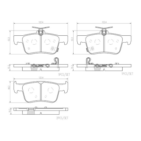 BREMBO DISC BRAKE PAD SET - P28103N