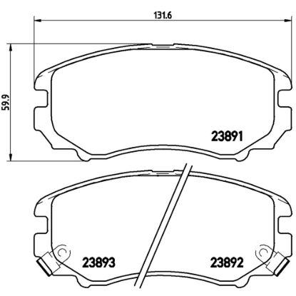 BREMBO BRAKE PAD - P30018X