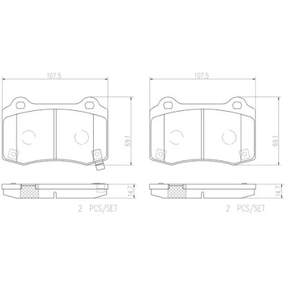 BREMBO DISC BRAKE PAD SET - P30074N