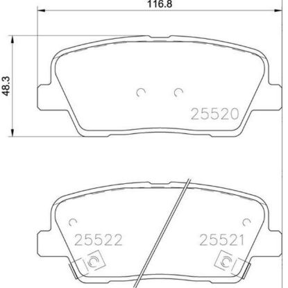 BREMBO DISC BRAKE PAD SET - P30104