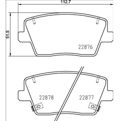 BREMBO DISC BRAKE PAD SET - P30112
