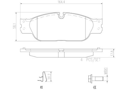 BREMBO DISC BRAKE PAD SET - P36021N