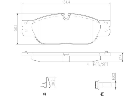 BREMBO DISC BRAKE PAD SET - P36021N