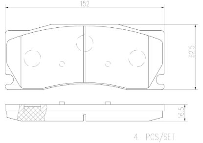 BREMBO DISC BRAKE PAD SET - P36023N