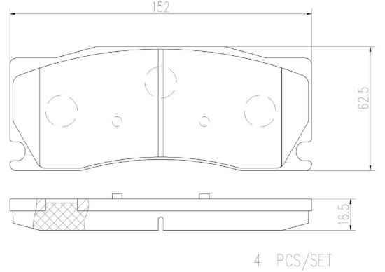 BREMBO DISC BRAKE PAD SET - P36023N