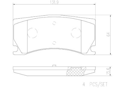BREMBO DISC BRAKE PAD SET - P36024N
