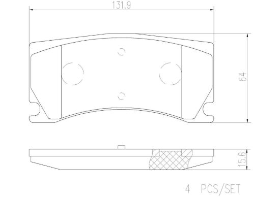 BREMBO DISC BRAKE PAD SET - P36024N