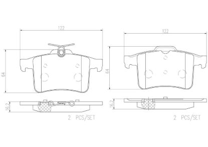 BREMBO DISC BRAKE PAD SET - P36026N
