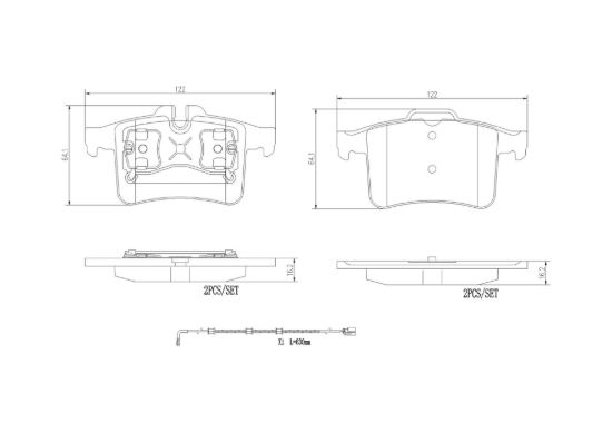 BREMBO DISC BRAKE PAD SET - P36034N