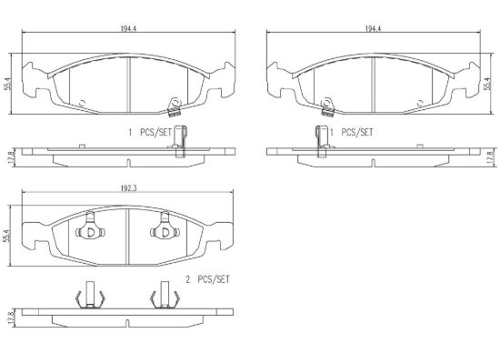BREMBO DISC BRAKE PAD SET - P37005N