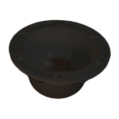 CUSTOM PLAST BLACK PLUMBING VENT BASE W/CAP - 43B