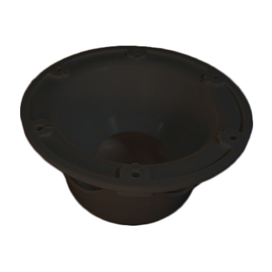 CUSTOM PLAST BLACK PLUMBING VENT BASE W/CAP - 43B