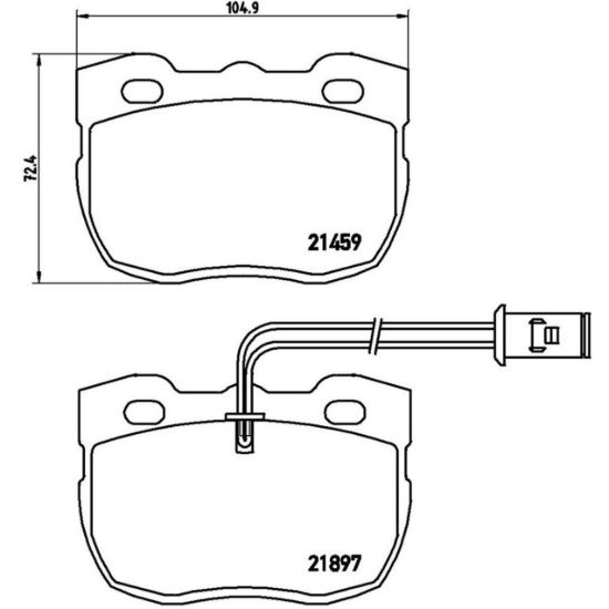 BREMBO DISC BRAKE PAD SET - P44004