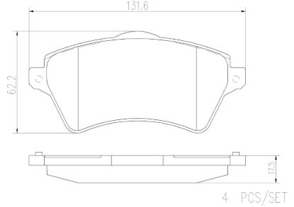 BREMBO DISC BRAKE PAD SET - P44011N