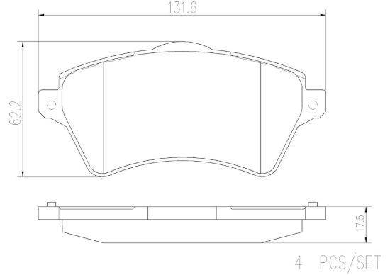 BREMBO DISC BRAKE PAD SET - P44011N