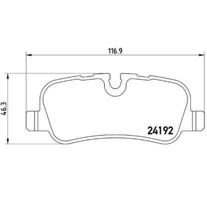 BREMBO DISC BRAKE PAD SET - P44013