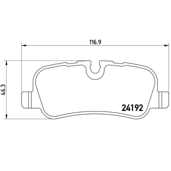 BREMBO DISC BRAKE PAD SET - P44013