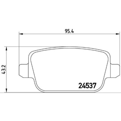 BREMBO DISC BRAKE PAD SET - P44016