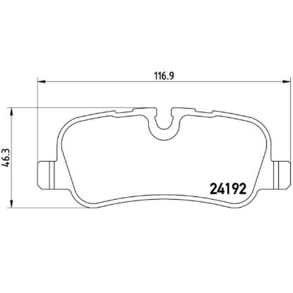 BREMBO DISC BRAKE PAD SET - P44019