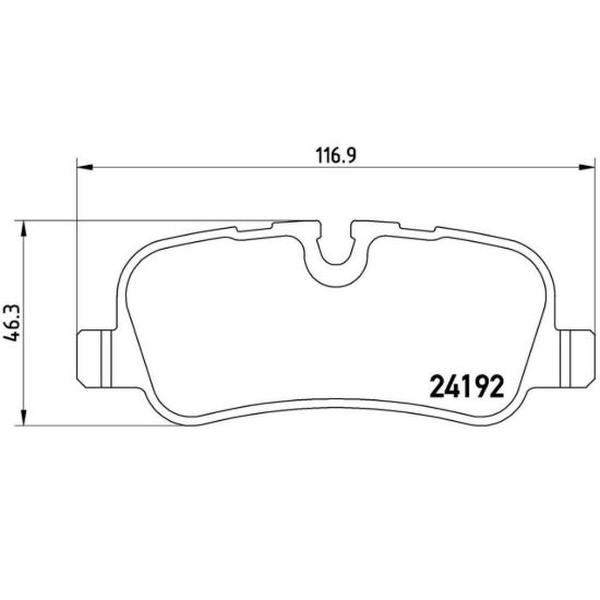 BREMBO DISC BRAKE PAD SET - P44019